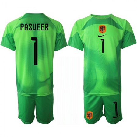 Nederland Remko Pasveer 1 Doelman Kind Thuistenue WK voetbal 2022